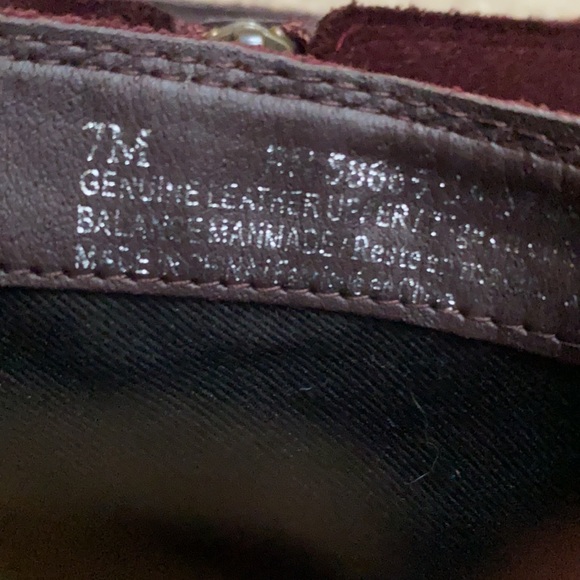 BP Trolley Ankle bootie wine suede leather 7 - Picture 5 of 5